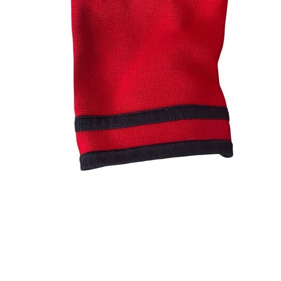 Talbots Red Navy Blue Trim Knit 3/4 Sleeve Cardigan Sweater Size 3X - Picture 5 of 7
